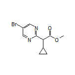 Methyl 2-(5-Bromopyrimidin-2-yl)-2-cyclopropylacetate