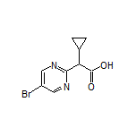 2-(5-Bromopyrimidin-2-yl)-2-cyclopropylacetic Acid