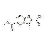 3-Fluoro-6-(methoxycarbonyl)imidazo[1,2-a]pyridine-2-carboxylic Acid