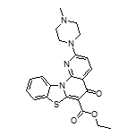 Ethyl 2-(4-Methylpiperazin-1-yl)-5-oxo-5H-benzo[4,5]thiazolo[3,2-a][1,8]naphthyridine-6-carboxylate