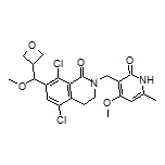 5,8-Dichloro-7-[methoxy(oxetan-3-yl)methyl]-2-[(4-methoxy-6-methyl-2-oxo-1,2-dihydropyridin-3-yl)methyl]-3,4-dihydroisoquinolin-1(2H)-one