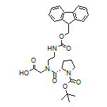 (S)-2-[N-[2-(Fmoc-amino)ethyl]-1-Boc-pyrrolidine-2-carboxamido]acetic Acid