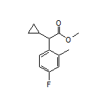 Methyl 2-Cyclopropyl-2-(4-fluoro-2-methylphenyl)acetate