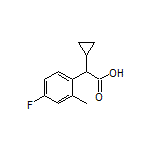 2-Cyclopropyl-2-(4-fluoro-2-methylphenyl)acetic Acid