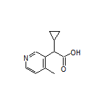 2-Cyclopropyl-2-(4-methylpyridin-3-yl)acetic Acid