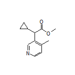 Methyl 2-Cyclopropyl-2-(4-methylpyridin-3-yl)acetate