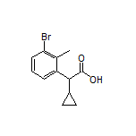 2-(3-Bromo-2-methylphenyl)-2-cyclopropylacetic Acid