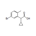 2-(5-Bromo-2-methylphenyl)-2-cyclopropylacetic Acid