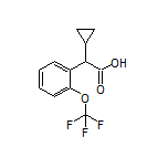 2-Cyclopropyl-2-[2-(trifluoromethoxy)phenyl]acetic Acid