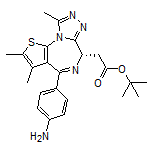 tert-Butyl (S)-2-[4-(4-Aminophenyl)-2,3,9-trimethyl-6H-thieno[3,2-f][1,2,4]triazolo[4,3-a][1,4]diazepin-6-yl]acetate