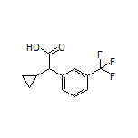 2-Cyclopropyl-2-[3-(trifluoromethyl)phenyl]acetic Acid