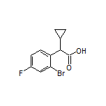 2-(2-Bromo-4-fluorophenyl)-2-cyclopropylacetic Acid