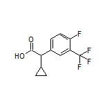 2-Cyclopropyl-2-[4-fluoro-3-(trifluoromethyl)phenyl]acetic Acid