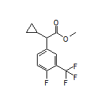 Methyl 2-Cyclopropyl-2-[4-fluoro-3-(trifluoromethyl)phenyl]acetate