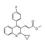 Methyl (E)-3-[2-Cyclopropyl-4-(4-fluorophenyl)quinolin-3-yl]acrylate