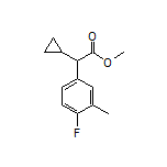 Methyl 2-Cyclopropyl-2-(4-fluoro-3-methylphenyl)acetate