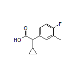 2-Cyclopropyl-2-(4-fluoro-3-methylphenyl)acetic Acid