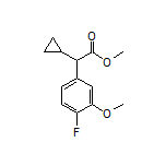 Methyl 2-Cyclopropyl-2-(4-fluoro-3-methoxyphenyl)acetate