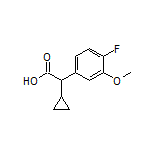 2-Cyclopropyl-2-(4-fluoro-3-methoxyphenyl)acetic Acid