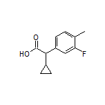 2-Cyclopropyl-2-(3-fluoro-4-methylphenyl)acetic Acid