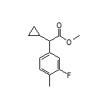 Methyl 2-Cyclopropyl-2-(3-fluoro-4-methylphenyl)acetate