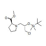 Methyl (S)-1-[(S)-2-[(tert-Butyldimethylsilyl)oxy]-3-chloropropyl]pyrrolidine-2-carboxylate