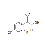 2-(4-Chloro-2-fluorophenyl)-2-cyclopropylacetic Acid