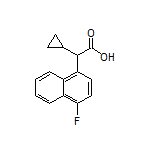 2-Cyclopropyl-2-(4-fluoronaphthalen-1-yl)acetic Acid