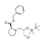 Benzyl (S)-1-[(S)-2-[(tert-butyldimethylsilyl)oxy]-3-chloropropyl]pyrrolidine-2-carboxylate