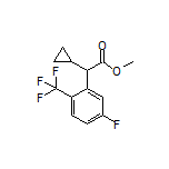 Methyl 2-Cyclopropyl-2-[5-fluoro-2-(trifluoromethyl)phenyl]acetate