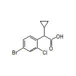 2-(4-Bromo-2-chlorophenyl)-2-cyclopropylacetic Acid