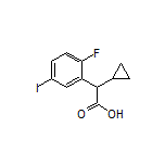 2-Cyclopropyl-2-(2-fluoro-5-iodophenyl)acetic Acid