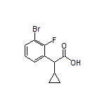 2-(3-Bromo-2-fluorophenyl)-2-cyclopropylacetic Acid