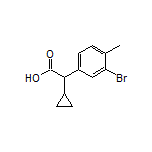 2-(3-Bromo-4-methylphenyl)-2-cyclopropylacetic Acid