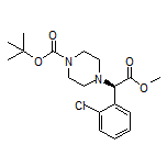 Methyl (R)-2-(4-Boc-piperazin-1-yl)-2-(2-chlorophenyl)acetate