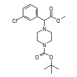 Methyl 2-(4-Boc-piperazin-1-yl)-2-(3-chlorophenyl)acetate