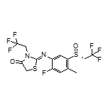 (R,Z)-2-[[2-Fluoro-4-methyl-5-[(2,2,2-trifluoroethyl)sulfinyl]phenyl]imino]-3-(2,2,2-trifluoroethyl)thiazolidin-4-one