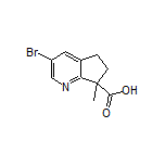 3-Bromo-7-methyl-6,7-dihydro-5H-cyclopenta[b]pyridine-7-carboxylic Acid