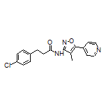 3-(4-Chlorophenyl)-N-[4-methyl-5-(4-pyridyl)-3-isoxazolyl]propanamide