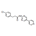 3-(4-Chlorophenyl)-N-[5-(4-pyridyl)-2-pyrimidinyl]propanamide