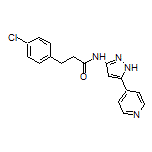 3-(4-Chlorophenyl)-N-[5-(4-pyridyl)-3-pyrazolyl]propanamide