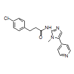 3-(4-Chlorophenyl)-N-[1-methyl-5-(4-pyridyl)-2-imidazolyl]propanamide