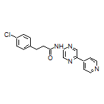 3-(4-Chlorophenyl)-N-[5-(4-pyridyl)-2-pyrazinyl]propanamide