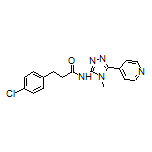 3-(4-Chlorophenyl)-N-[4-methyl-5-(4-pyridyl)-4H-1,2,4-triazol-3-yl]propanamide