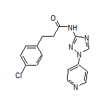 3-(4-Chlorophenyl)-N-[1-(4-pyridyl)-1H-1,2,4-triazol-3-yl]propanamide