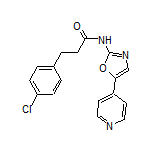 3-(4-Chlorophenyl)-N-[5-(4-pyridyl)-2-oxazolyl]propanamide