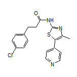 3-(4-Chlorophenyl)-N-[4-methyl-5-(4-pyridyl)-2-thiazolyl]propanamide