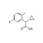 2-Cyclopropyl-2-(5-fluoro-2-methylphenyl)acetic Acid