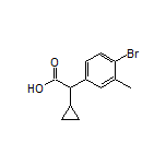 2-(4-Bromo-3-methylphenyl)-2-cyclopropylacetic Acid