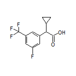 2-Cyclopropyl-2-[3-fluoro-5-(trifluoromethyl)phenyl]acetic Acid